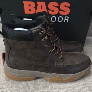 Bass Men's Dark Brown Leather Boots